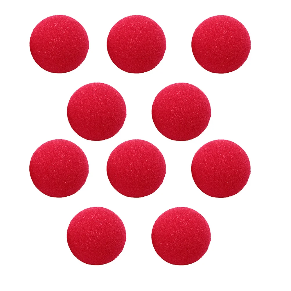 

10pcs Red Sponge Nose Carnival Clown Noses Clown Fancy Dress Accessory Plastic Reindeer Nose Party Bag Fillers
