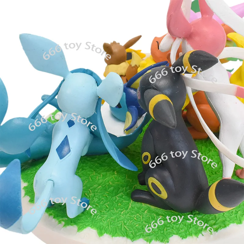 9 стилей Покемон Такара Томи Eevee Eeveelution Flareon Vaporeon аниме экшн-фигурки ABS модели