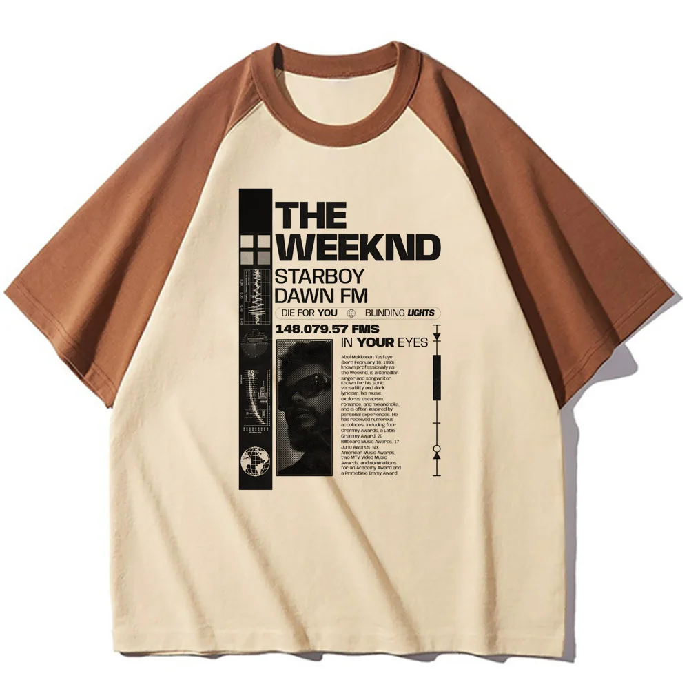 Футболка The Weeknd для девочек красочная корейская одежда футболки с графическим