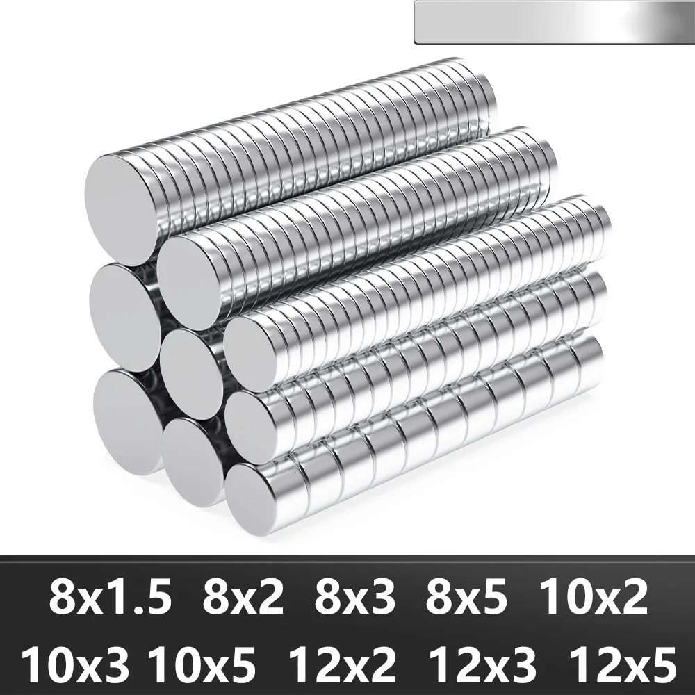 

8x2 8x3 10x2 10x3 N35 Суперсильный неодимовый магнит Круглый NdfeB Мощные постоянные магнитные магниты Imanes Магнит на холодильник