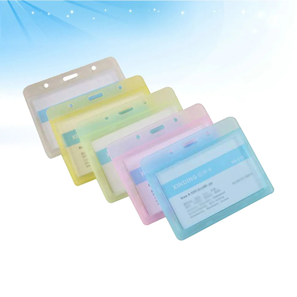 10 шт. рукава для карт ID-держатель водонепроницаемые держатели бейджей матовый