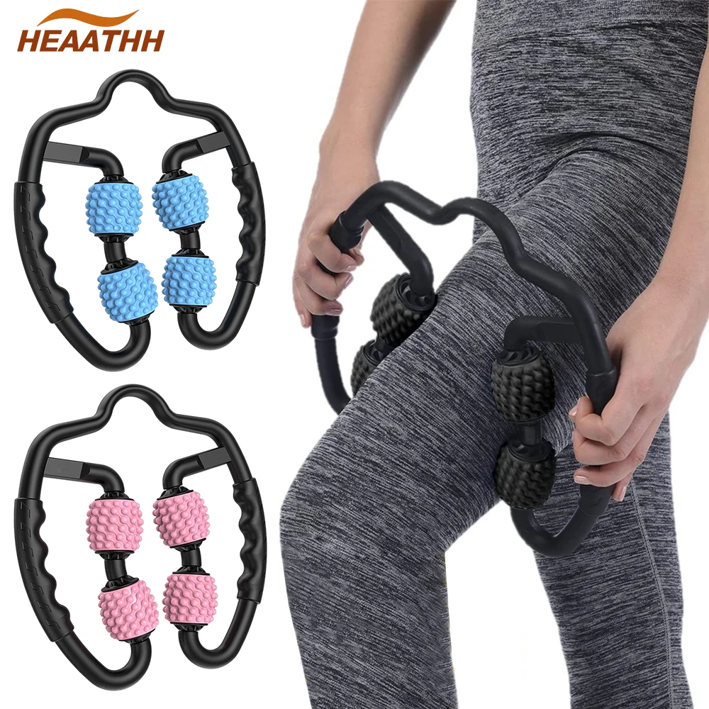 

Ролик для мышц EVA триггерный точечный роликовый массажер инструменты двойной Угловой ролик для ног, шеи, рук, локтей, миофасциальной облегче...