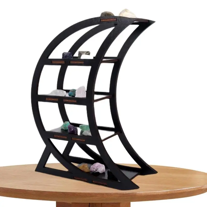 

Crystal Shelf Display Wooden Shelf Holder For Crystals Aesthetic Crystal Holder Organizer Rack For Storage Crystal Shelf Desk