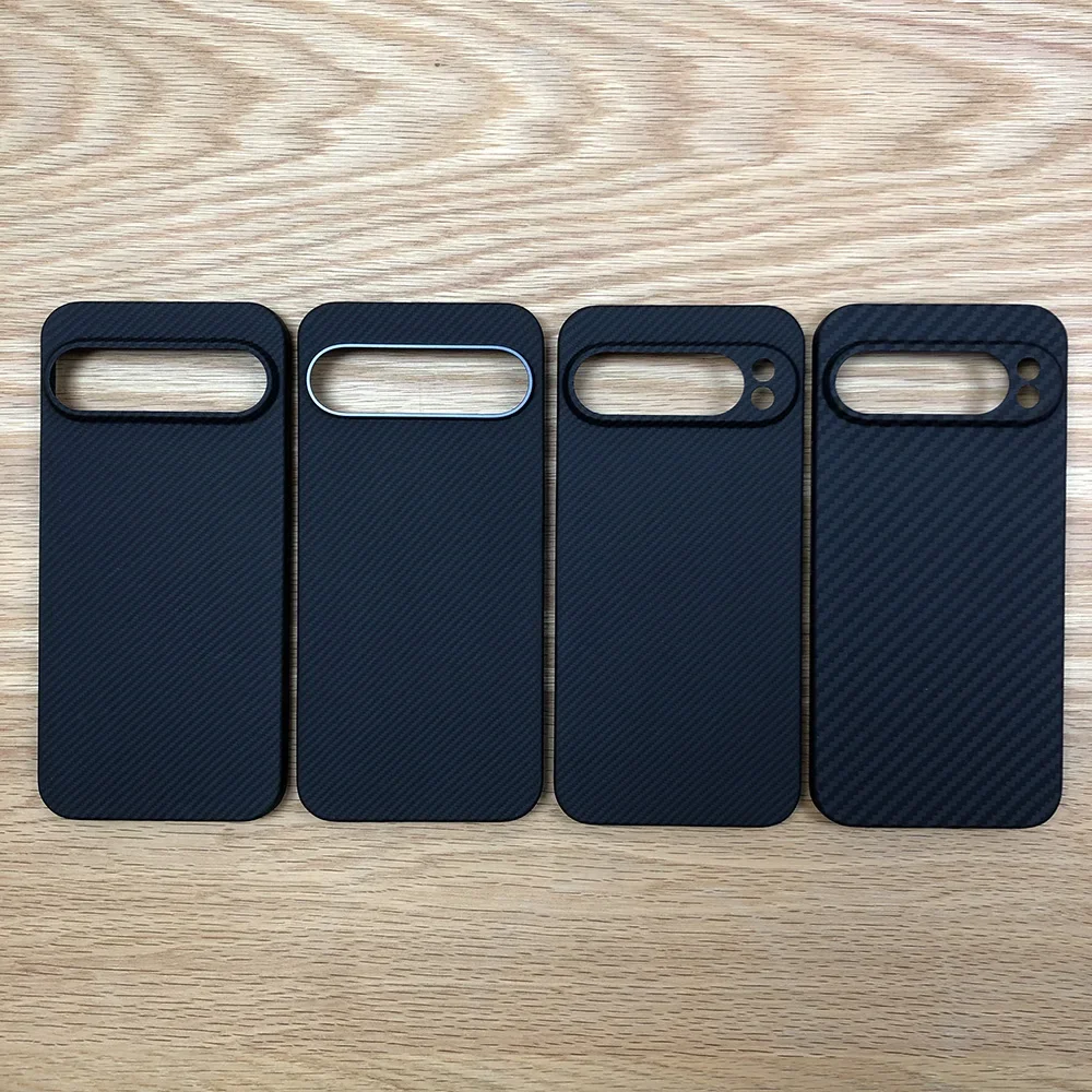 Черный телефон планшетофон для Google Pixel 9 Pro XL 9pxl p9pxl 9xl Kevlar Aramid Carbon Fiber 1500D 600D