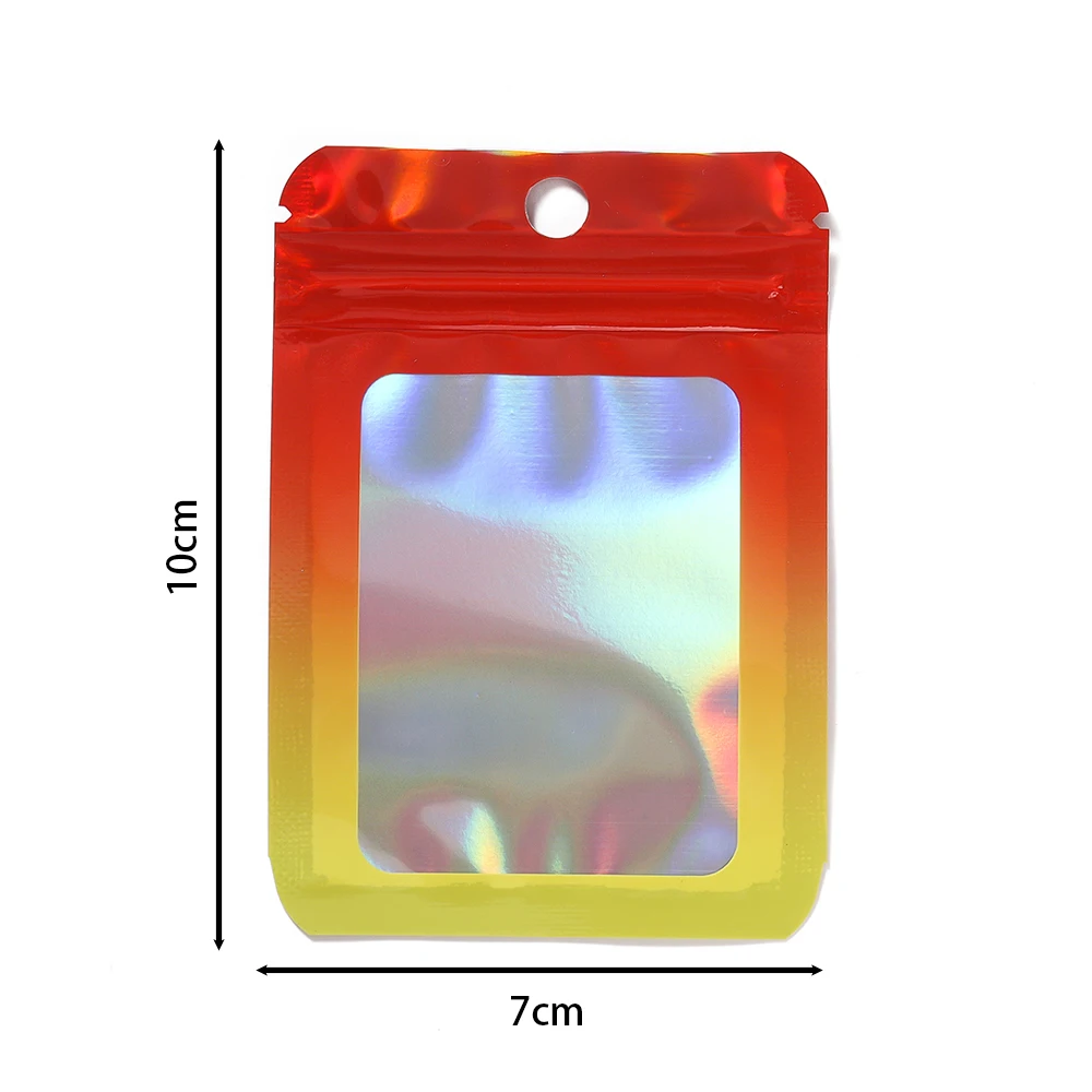 

Голографические пластиковые пакеты с застежкой-молнией AGCFABS