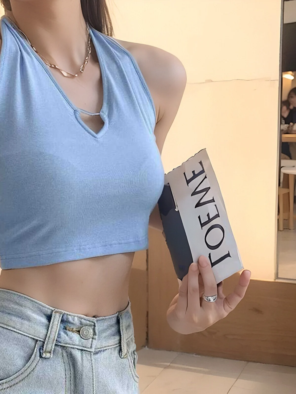 Брендовая женская одежда со скидкой летняя Pure Desire Sle Gyaru майка с подвесным