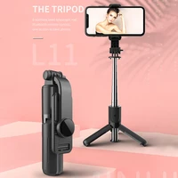 l11 portable mini selfie stick with monopod tripod for phone suitable blitzwolf huawei xiaomi gimbal smartphone phone bracket