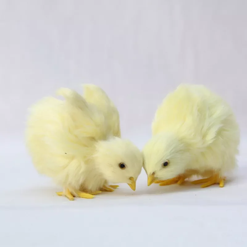 

Chick Plush Toy Realistic Furry Animal Doll Children Cognition Chicken Model Figurine Chicken Easter Gift Kids Toy