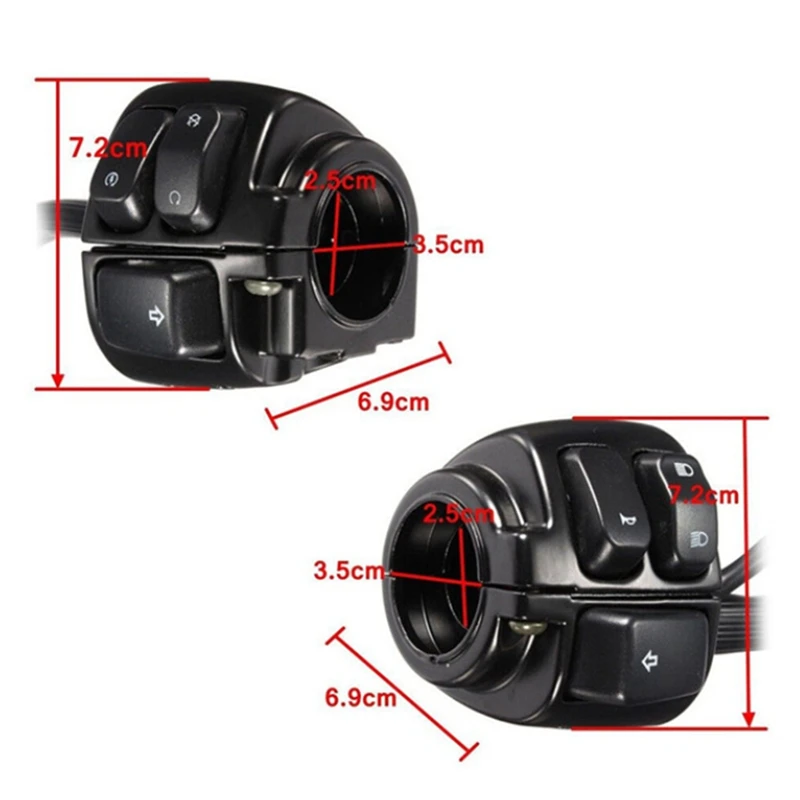 Для XL883 Sportster Dyna V-ROD Softail мотоциклетный переключатель указателя поворота на руле