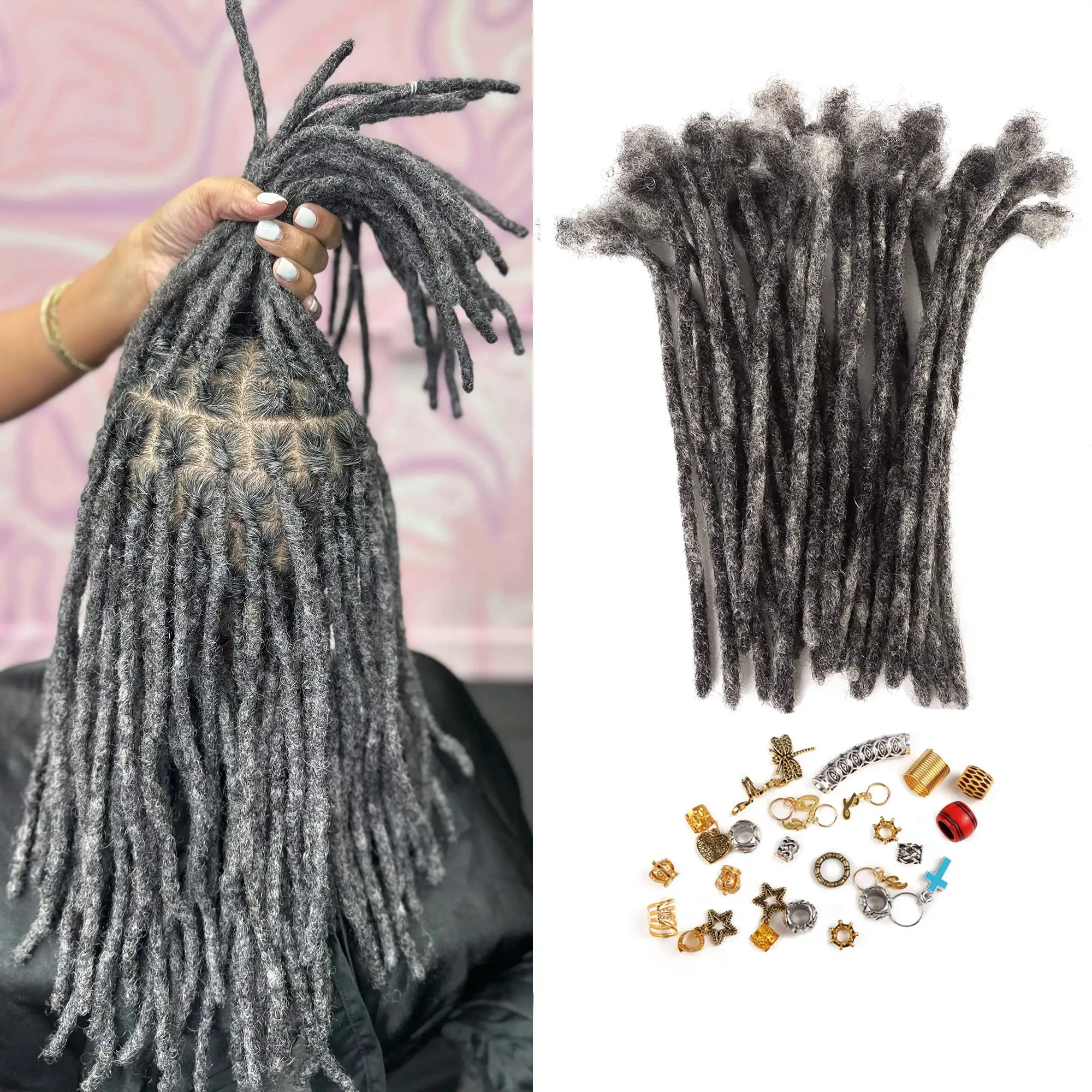 Cheap Dread Extensions Dread Hair Extensions Human Loc Extensions Human Hair Braid Hair