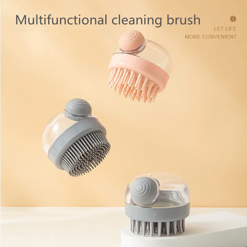 

Wet and Dry Scalp Massage Brush Head Cleaning Adult Soft Household Press to Add Liquid Bath Silicone Shampoo Brush Massage Comb