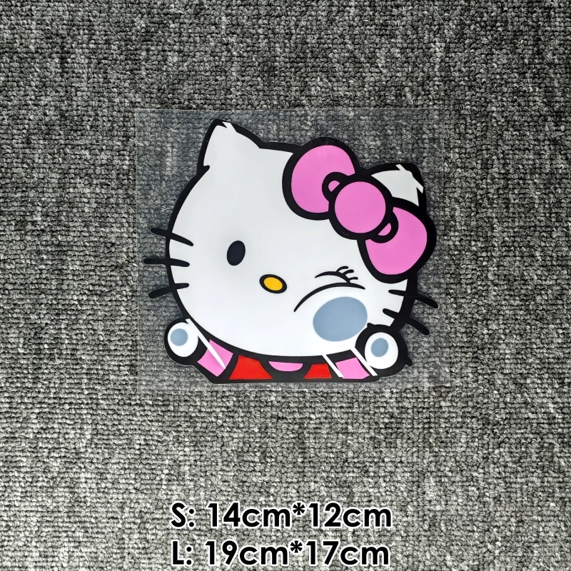 

Hello Kitty Hit стеклянное окно забавные милые аниме наклейки автомобильные наклейки для лобового стекла автотюнинг