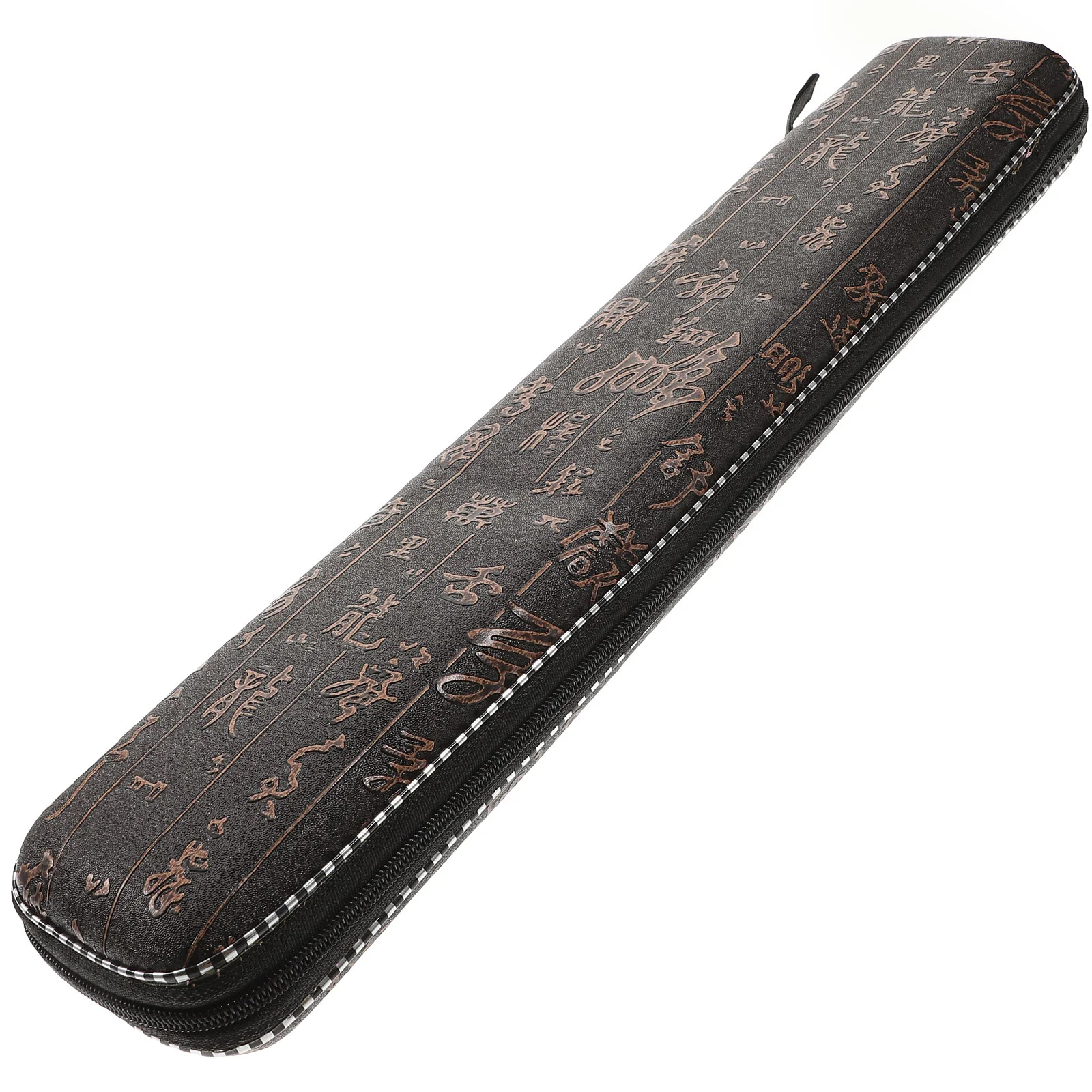 

Flute Gift Dizi Box Wood Traditional Chinese Instrument Case Empty Shockproof Storage Box for Professional ( Coffee )