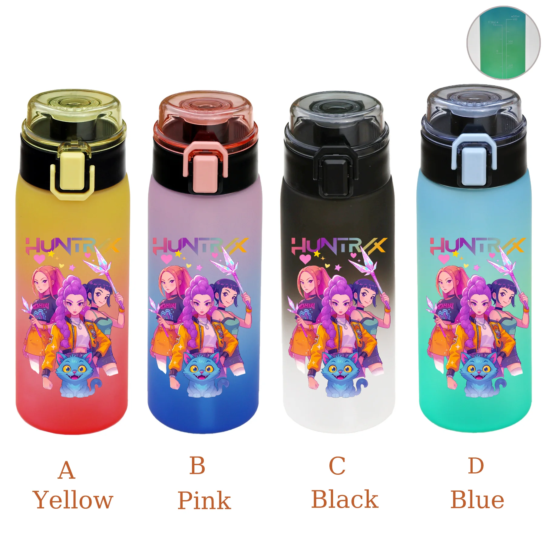 

Huntrix 500 мл спортивная бутылка из пластика