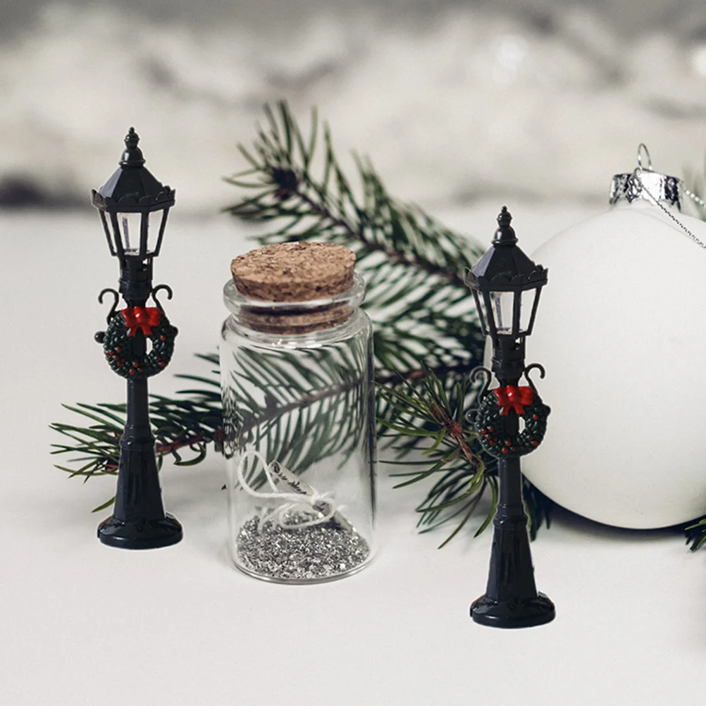 2 шт. миниатюрный фонарь для дорожки железнодорожный уличный модель декор