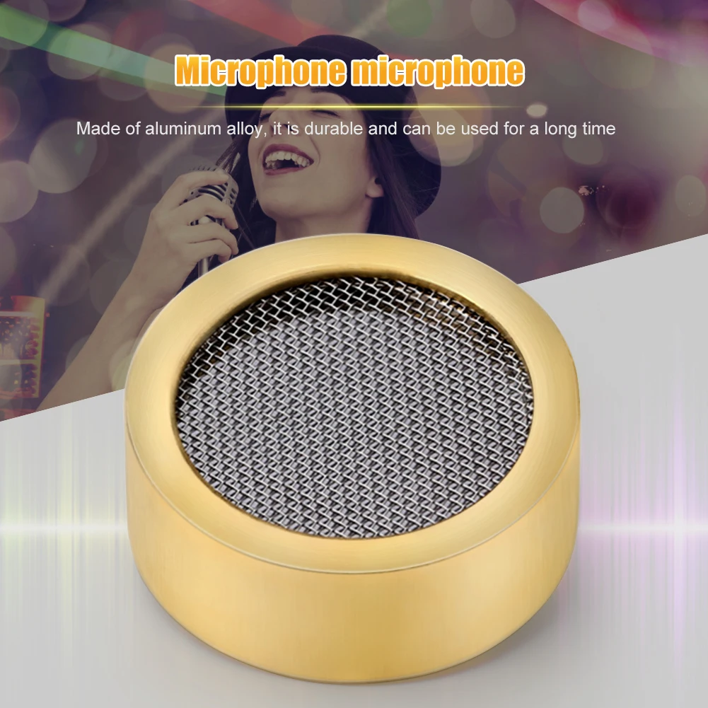 

Aluminum Alloy Microphone Cartridge Capsule Replacement Electric Instrument Part Large Diaphragm Cartridge Core Capsule