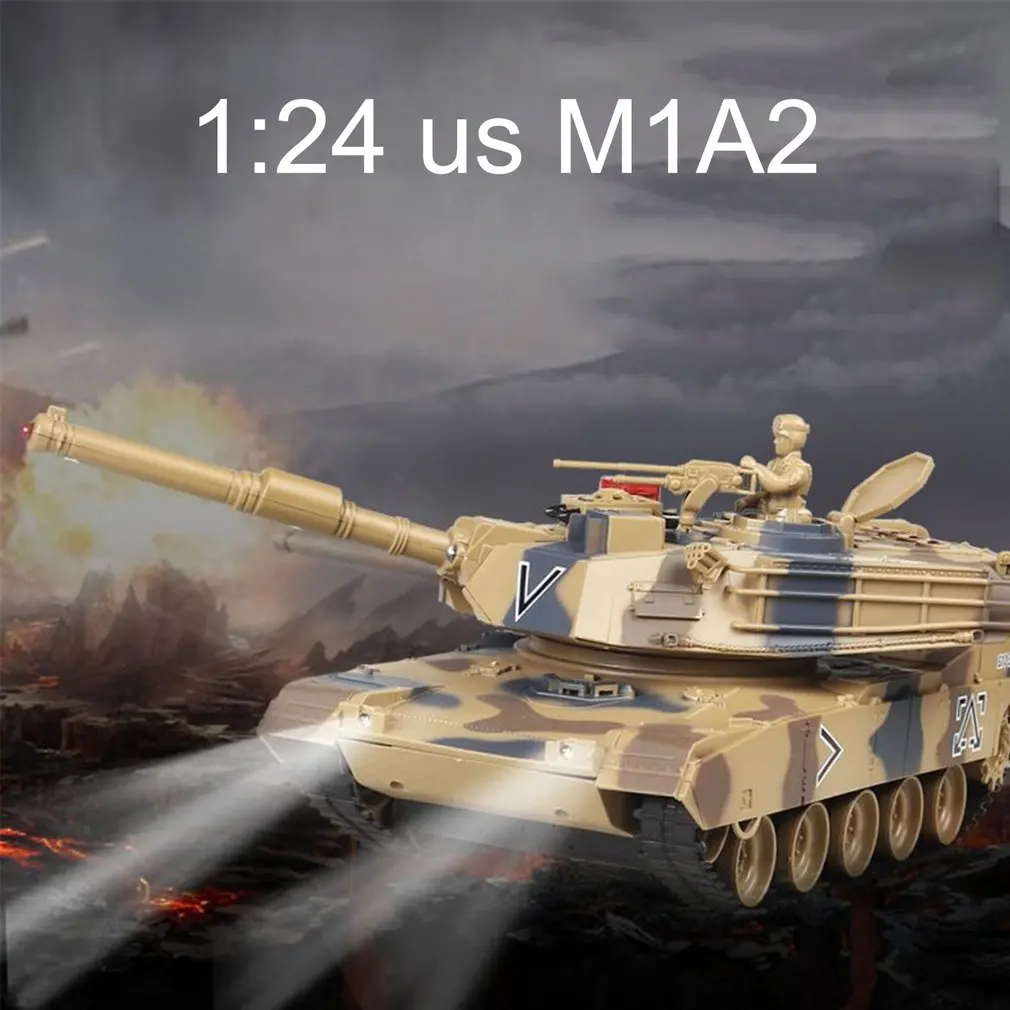 778-1/2/3/4 симуляция 1:24 RC боевой танк игрушки гусеничный свет с светильник ционным