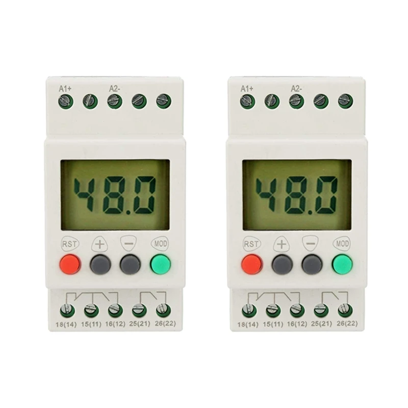 

2X Voltage Detection Relay SVR1000 Voltage Protection Digital Single Phase Monitoring Protection Relays,ACDC 24-48V
