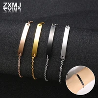 zxmj fashion new bracelet simple parent child bracelet 2022 popular solid bracelets for women trendy adult children jewelry