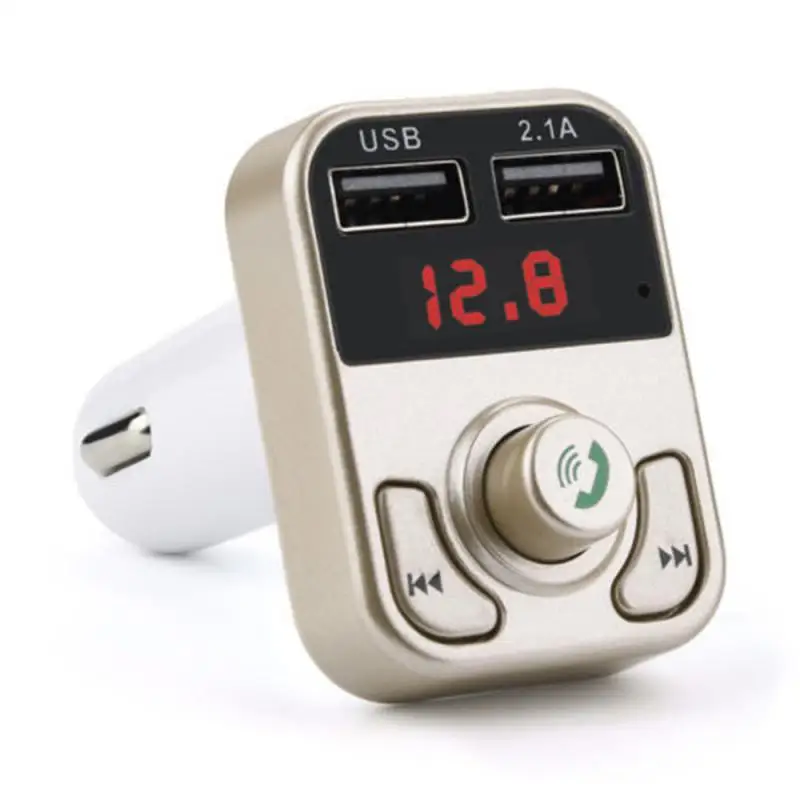 

B3 Wireless FM Transmitter Dual USB Car Cell Phone Charger Support TF Card Bluetooth Handsfree Call Car MP3 Player