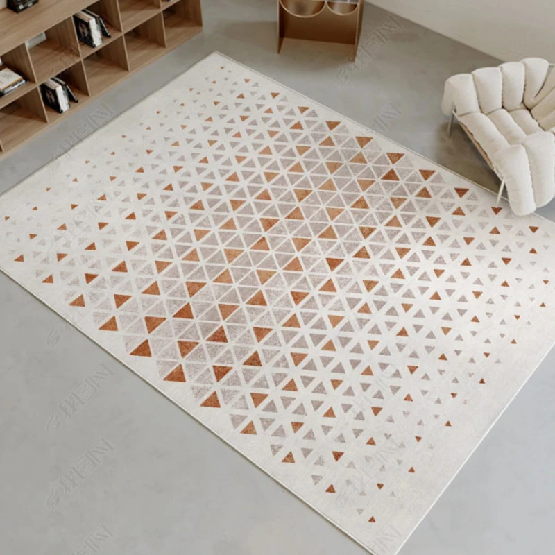 

Nordic Light Luxury Abstract Geometric Minimalist Living Room Carpet Sofa Room Bedroom Study Bedside Mat Window Bay Blanket Rugs