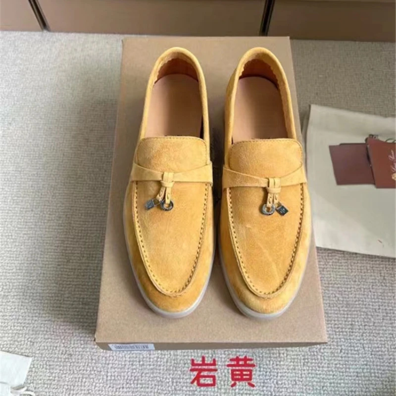 New Fashion Soft-soled Loafers Slip-on Lazy Flat Women's Large Size Single Shoes