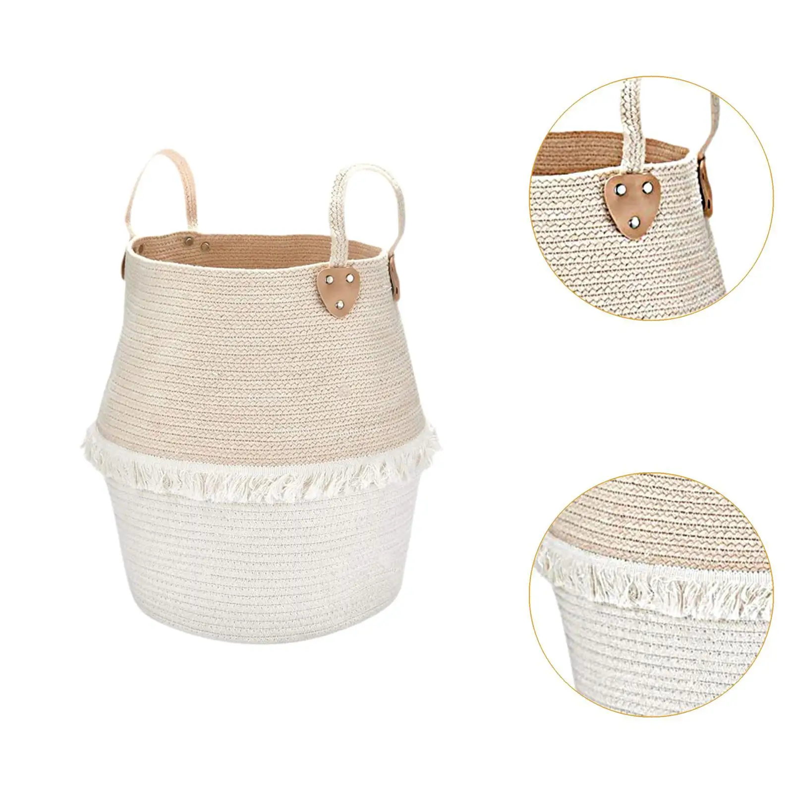 Корзина для белья корзина стирки складная детских игрушек большая тканая