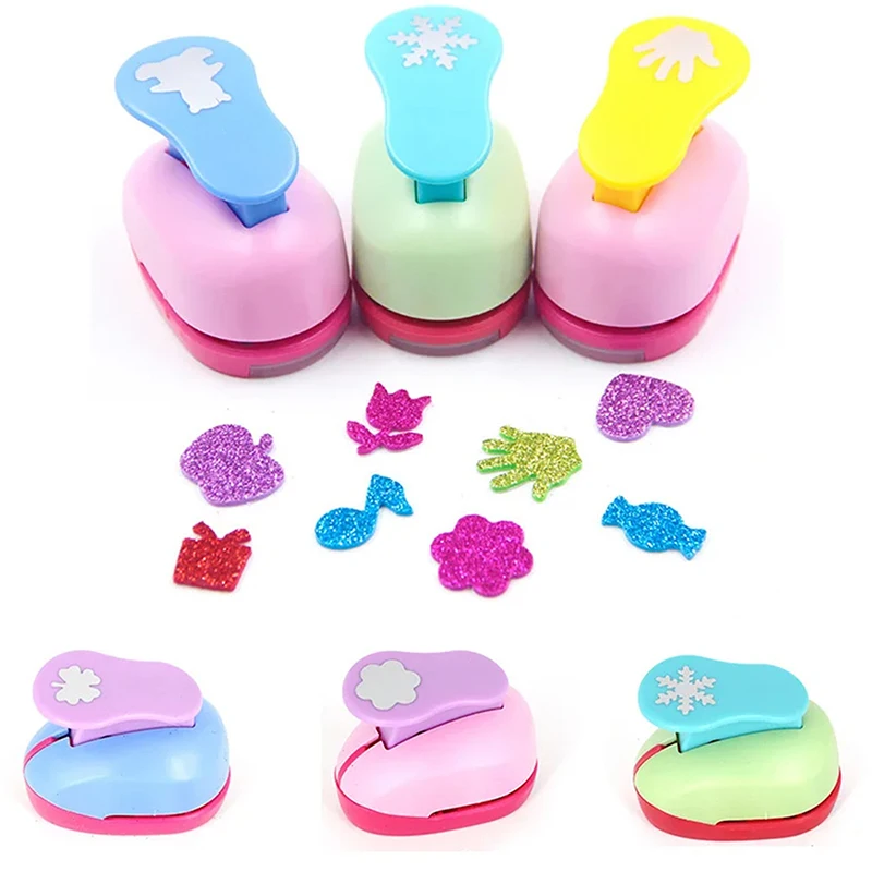 Крупноразмерные дыроколы для скрапбукинга цветные рельефные сделай сам