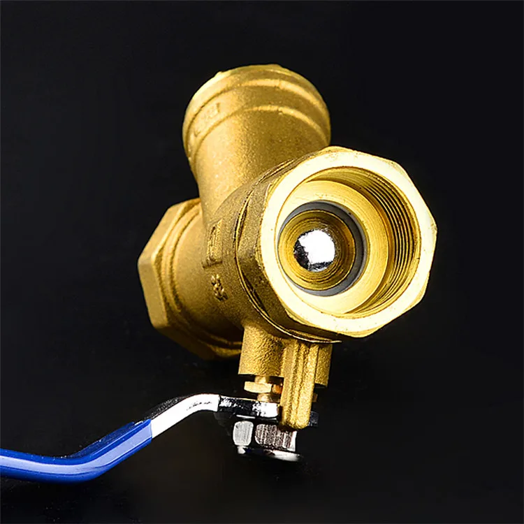 1 шт. латунный сетчатый фильтр Y-типа шаровой кран 3/4 дюйма DN20 BSP равная внутренняя