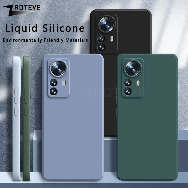 Для Xiaomi12T Zroteve Silky Liquid Silicone Soft Cover для Xiaomi 12T Pro Mi 12 T 12X Xiomi Mi12X Mi12T Mi12 Lite Global Case