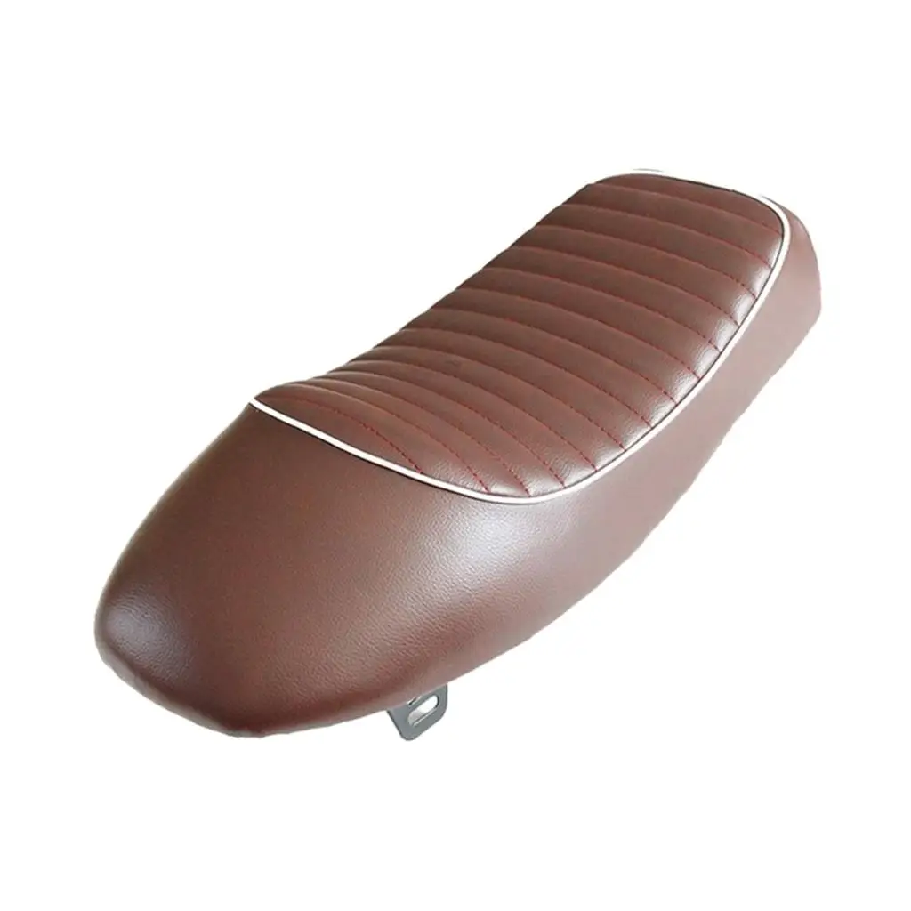 

Motorcycle Vintage Cafe Racer Styling Cushion Seat Brown