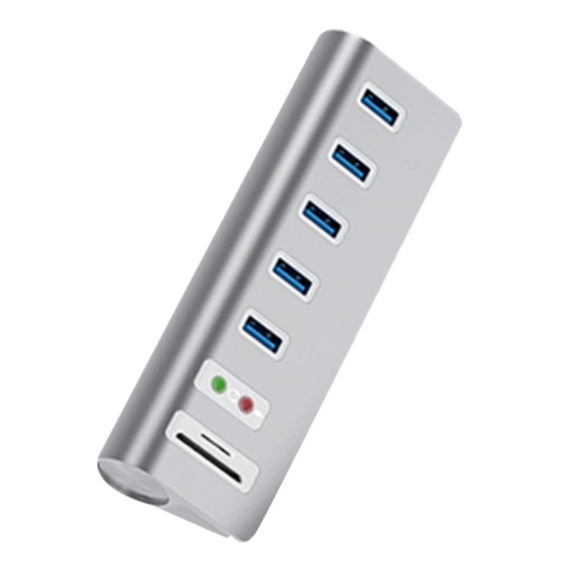 

Док-станция USB3.0 многофункциональный интерфейс USB3.0 + аудио интерфейс + TF/SD двойной слот для карт 7 портов концентратор