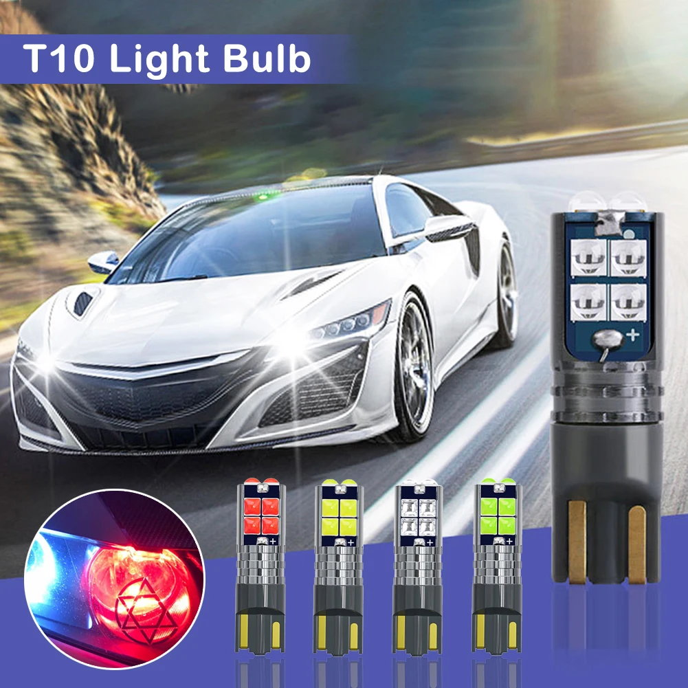 

2 шт., суперъяркая лампа для автомобильного интерьера, T10 W5W