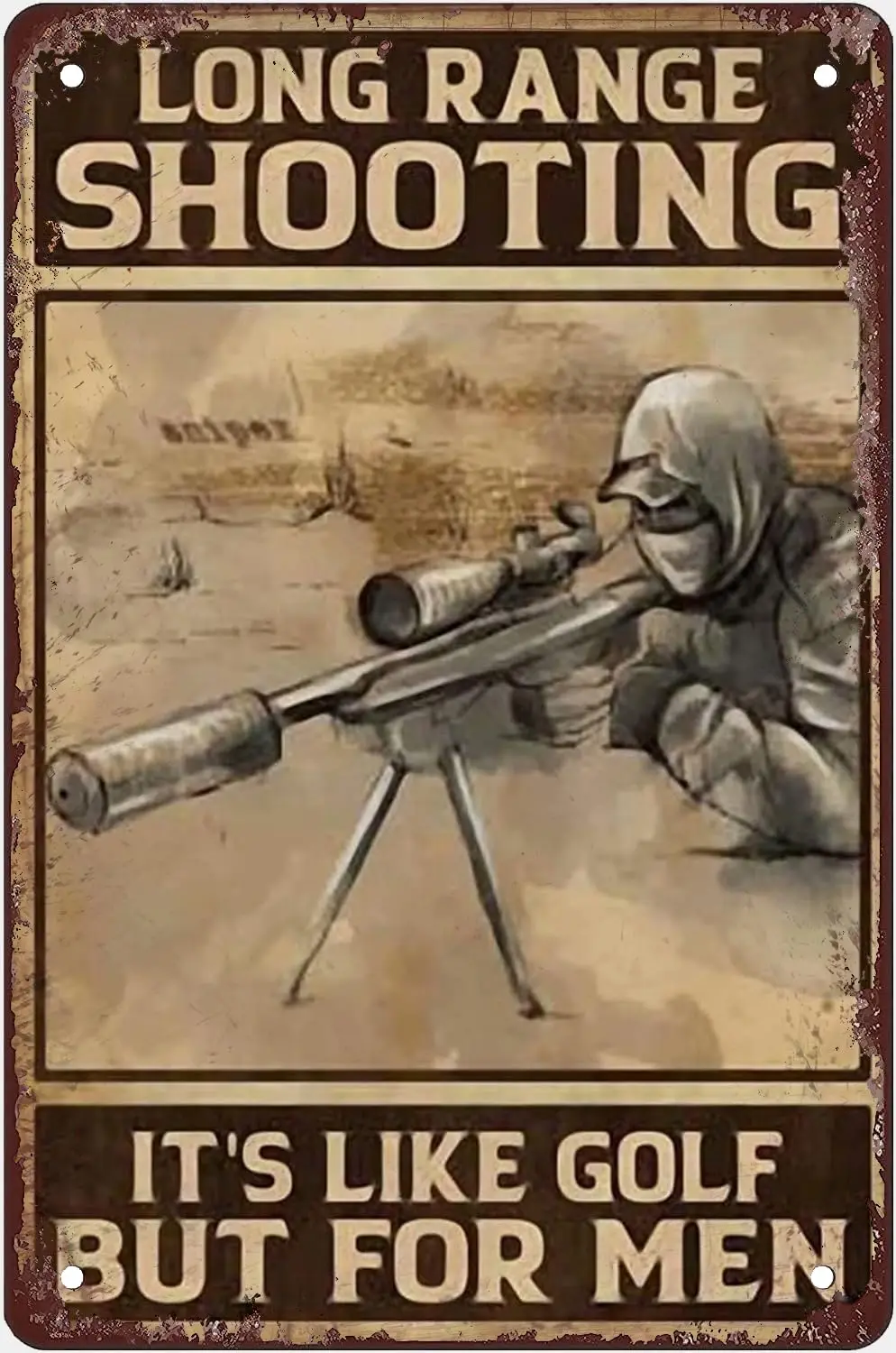 Фотография на большом расстоянии как гольф но для мужчин металлический знак