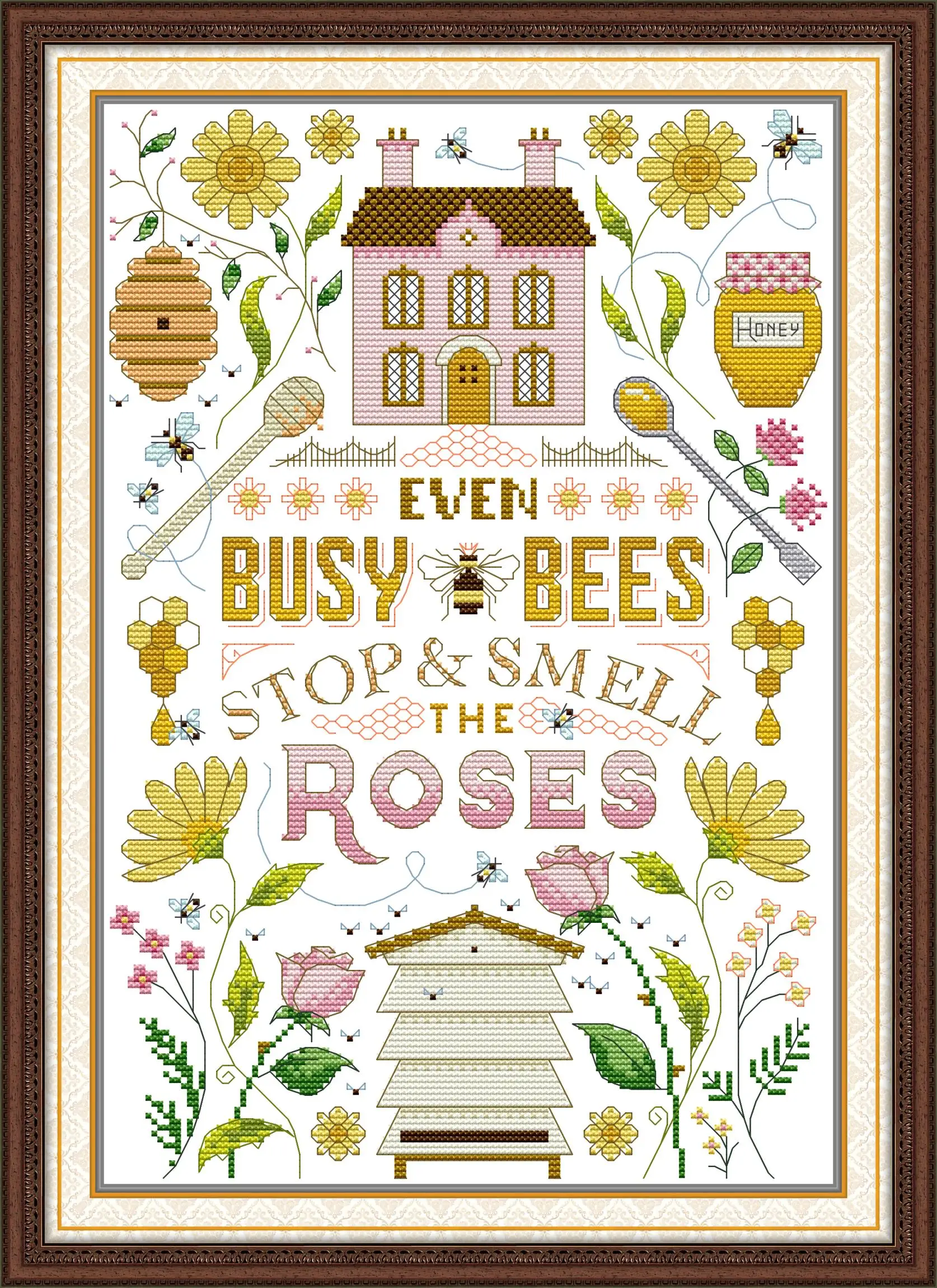 Набор для вышивки крестом Joy Sunday с предварительной печатью легкий узор набор из