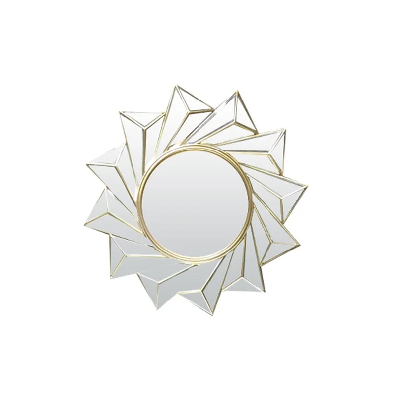 

Nordic Creative Makeup Mirror Bathroom Mirror Living room Mirror Wall Hanging Cloakroom Dressing Mirror Wall Decoration
