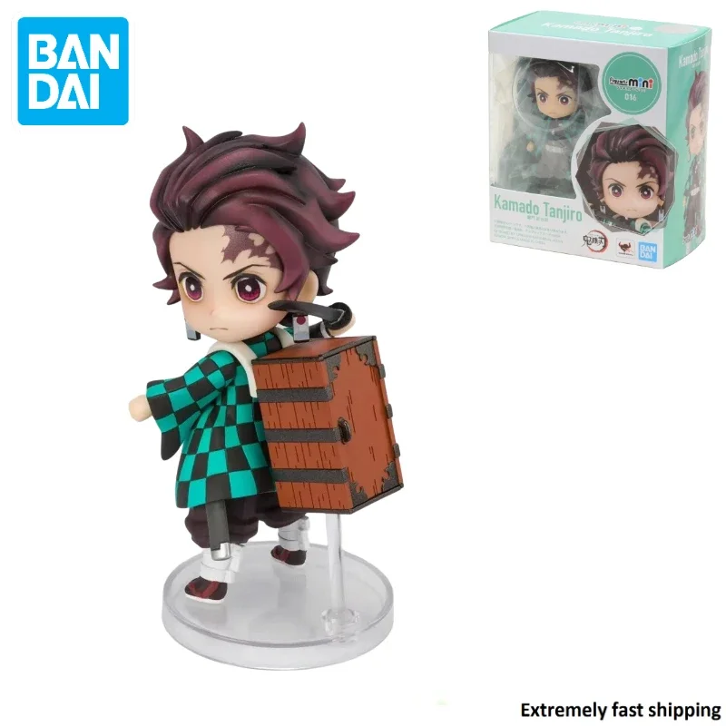 В наличии Bandai Figuarts Mini Demon Slayer Kamado Tanjirou обычная версия экшн-фигурка аниме модель