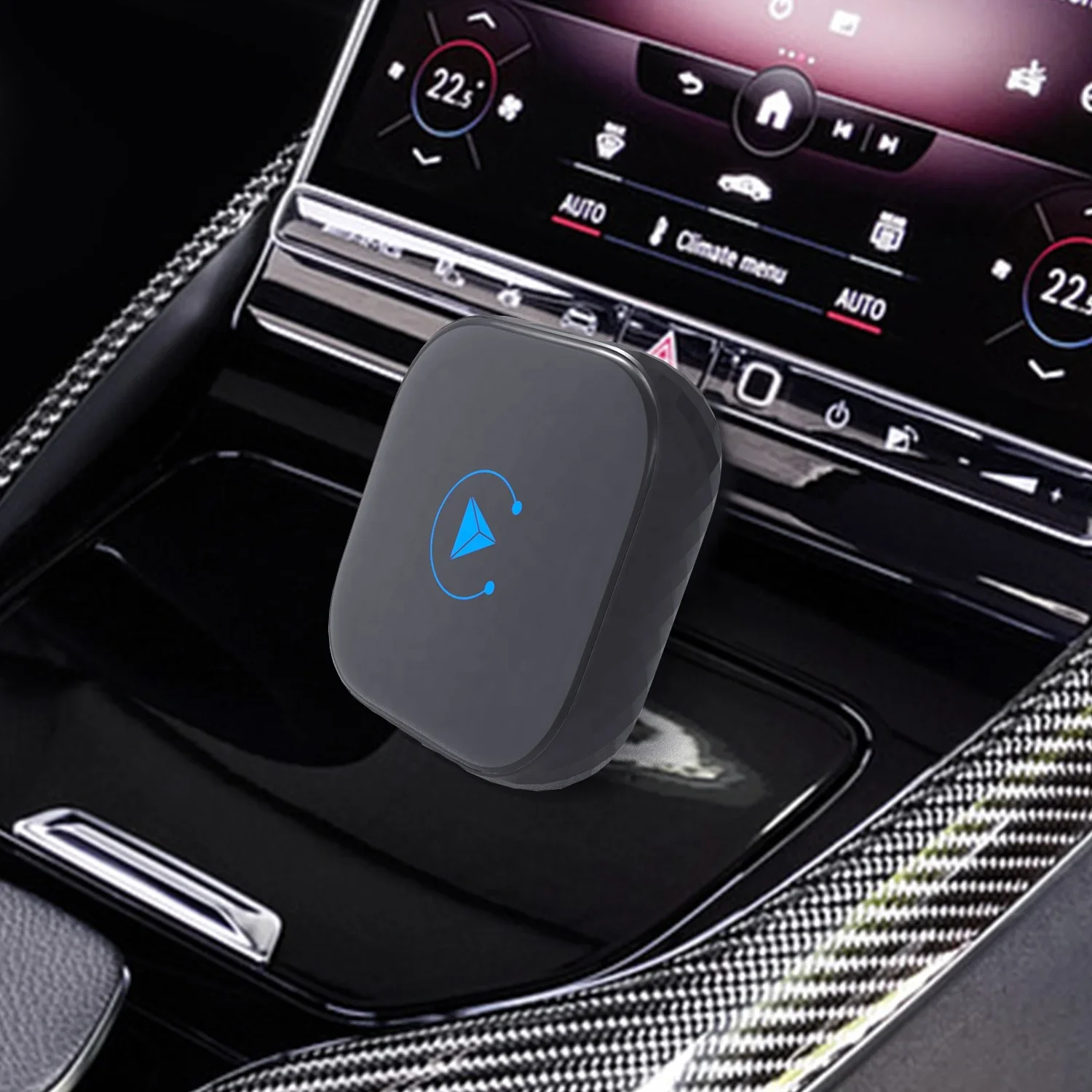 Фото 2025Meihua CarPlay Video AI Box Android Auto Dongle Netflix YouTube TV Потоковое устройство HDMI Аудио Видео Выход Ключ автомобиля OEM W №3