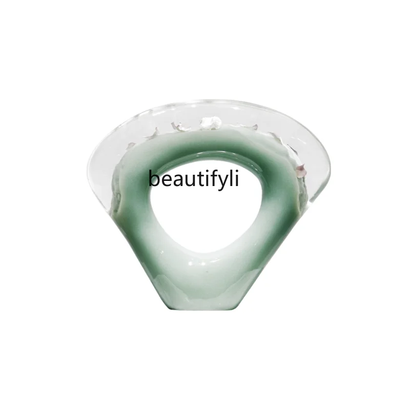 

Yj художественное прозрачное полимерное украшение для дома, украшение из смолы, вход в вестибюль отеля, милый дисплей