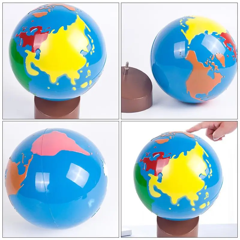 

Useful World Globe Ornament Educational Plaything Learning Prop for Kids