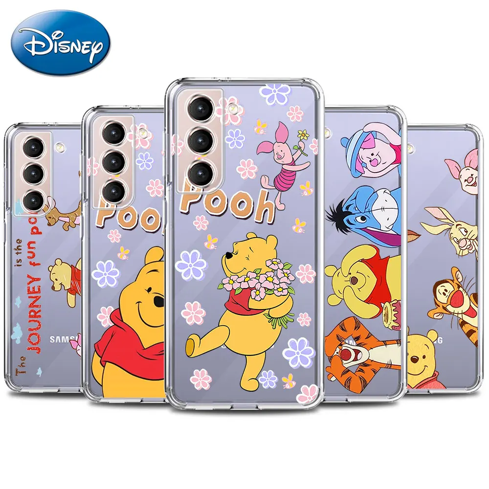

Winnie Pooh Bear Tigger Piglet Case For Samsung Galaxy S20 FE S22 S21 S10 Plus S9 Note 20 Ultra 10 9 Capas Tpu Clear Phone Coque