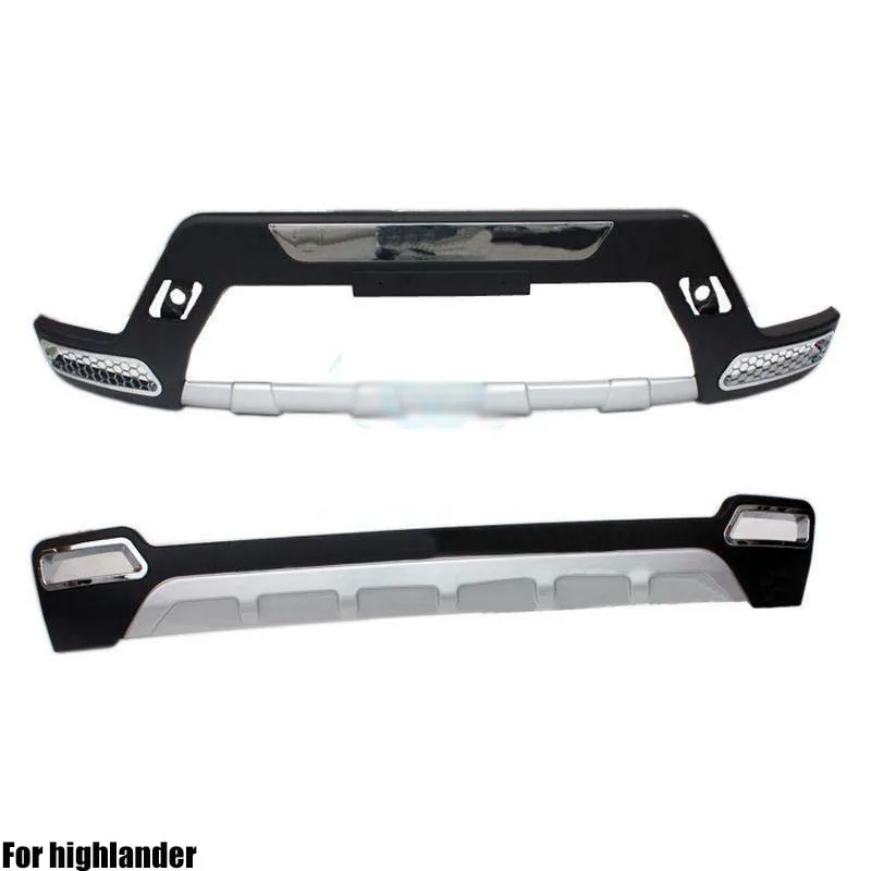 

ABS Plating Front+Rear Bumper Refit For Highlander 2011-2013