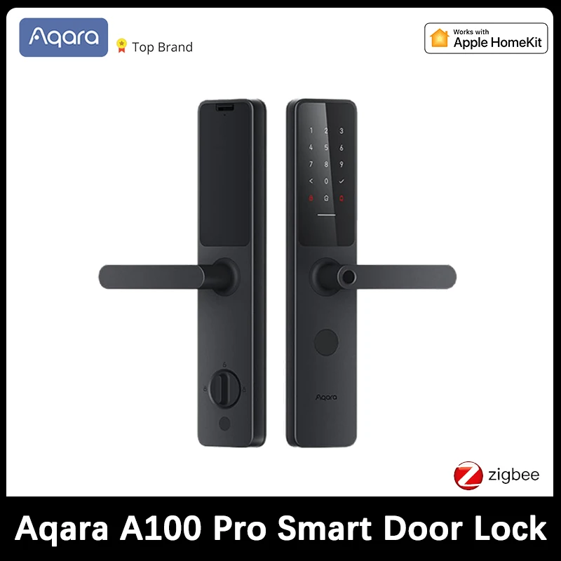 

Aqara Smart Door Lock A100 Pro Zigbee Bluetooth 5.0 Apple Homekey Unlock Fingerprint Unlock Work with Apple Homekit Aqara Home