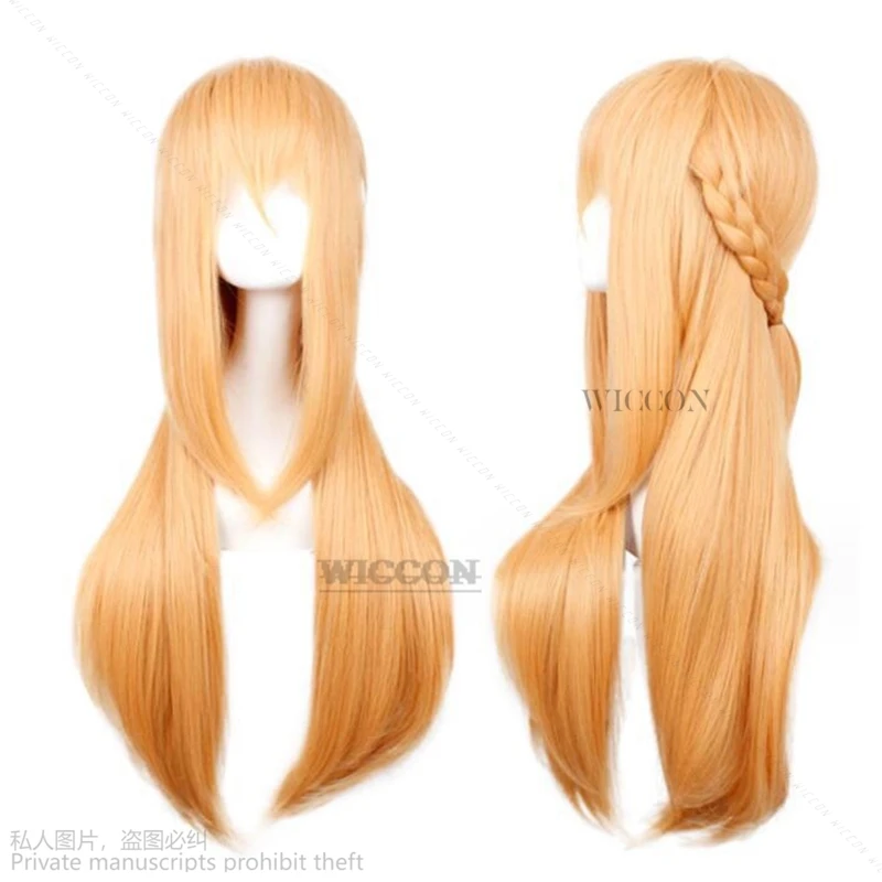 Аниме Sword Art Online Юки Асуна Косплей Костюм Парик Ожерелье Женская Униформа Платье