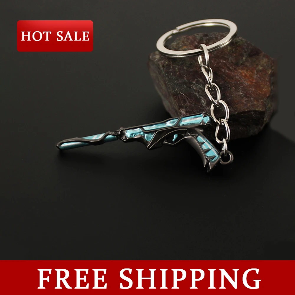 5 см Valorant Game Периферийное оружие Melee Reaver Модель оружия Брелок для мужчин EXE Ghost Skin