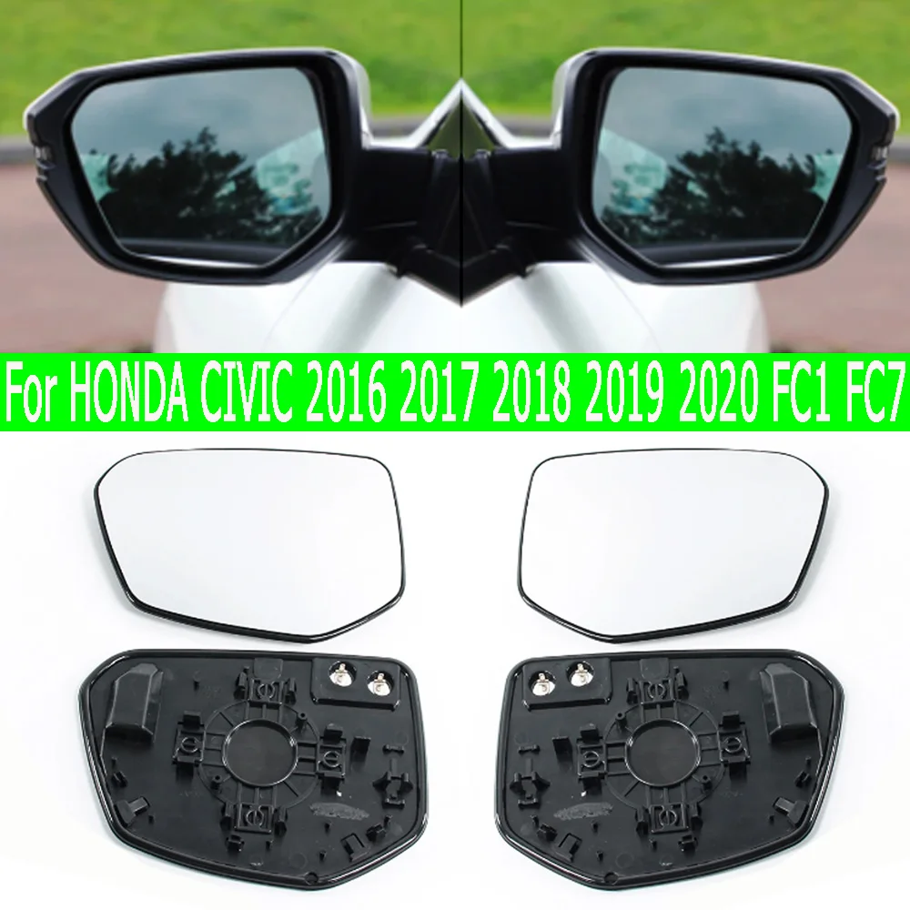 

Автомобильный левый и правый зеркальный стеклянный объектив с функцией подогрева для Honda CIVIC 10th 2016 2017 2018 2019 2020 FC1 FC7