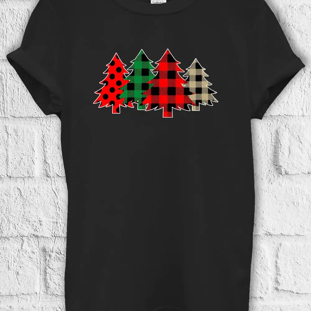 Новогодняя крутая футболка с изображением рождественской елки Джутовая сумка