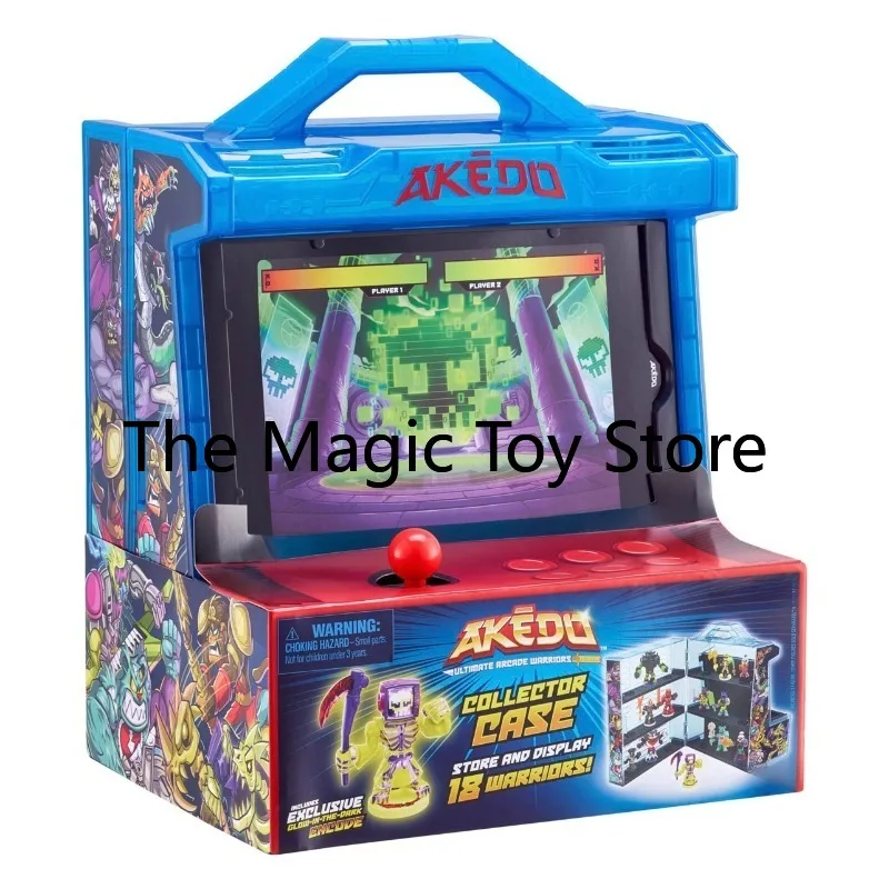 Фото Оригинальный футляр для хранения фигурок Akedo Arcade Warrior, вмещает 18 фигурок, коллекционная модель игрушки ограниченной серии №1