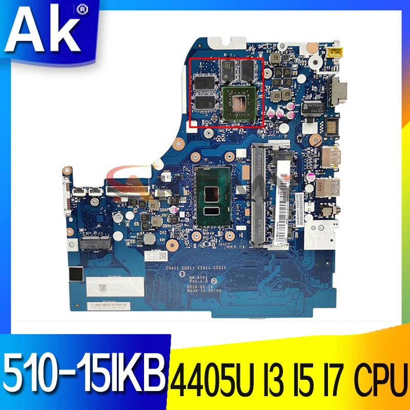 NM-A751    Lenovo 510-15IKB 510-15ISK 310-15IKB 310-15ISK     4405U I3 I5 I7 CPU 4  RAM GT920M GT940M