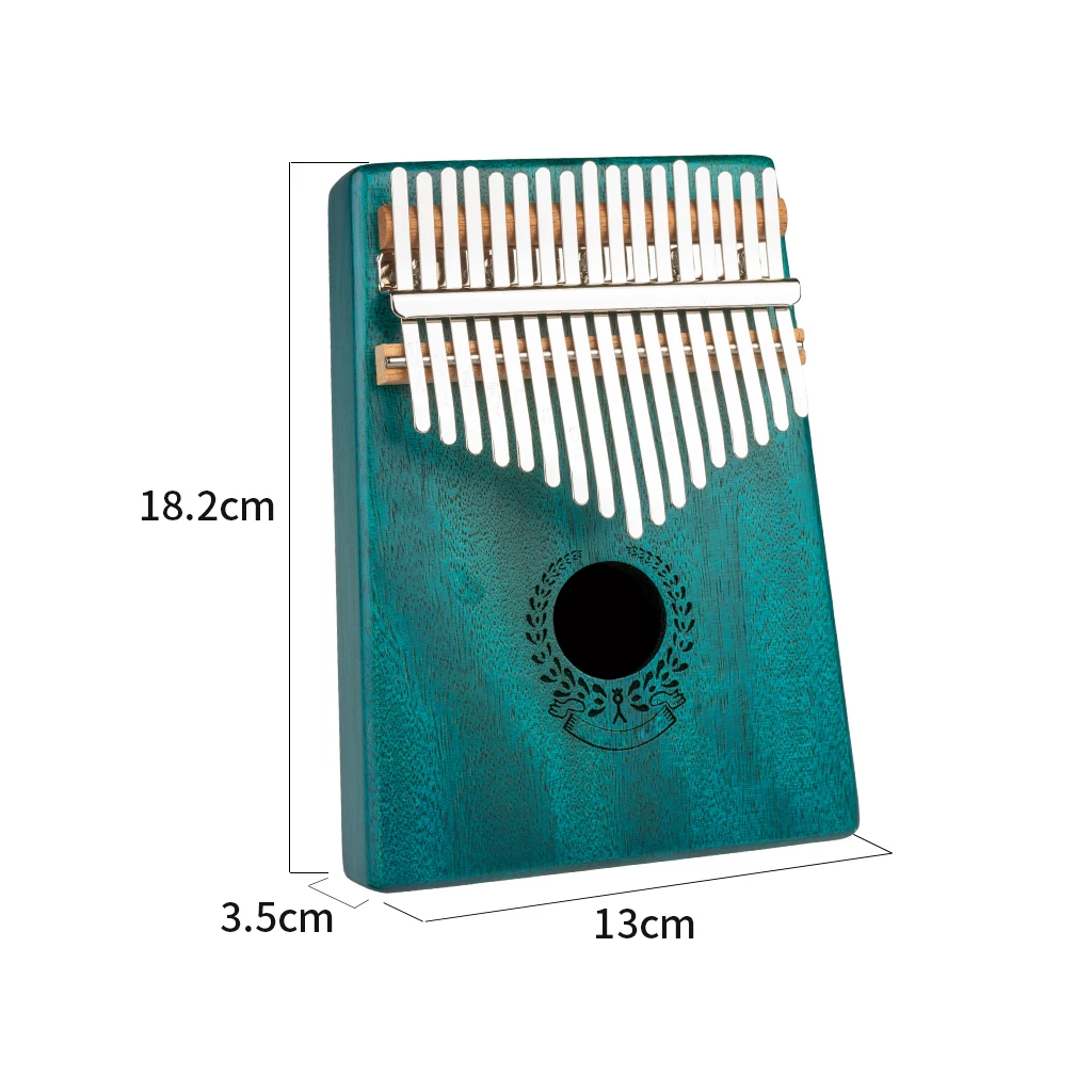 Mugig  Kalimba 17 Keys Thumb Piano Solid Wood Portable Mahogany Wooden African Kalimba Finger Piano Keyboard Instrument